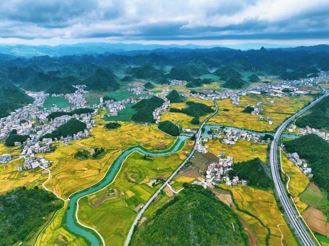 广南八宝:稻田秋收”丰景”美如画